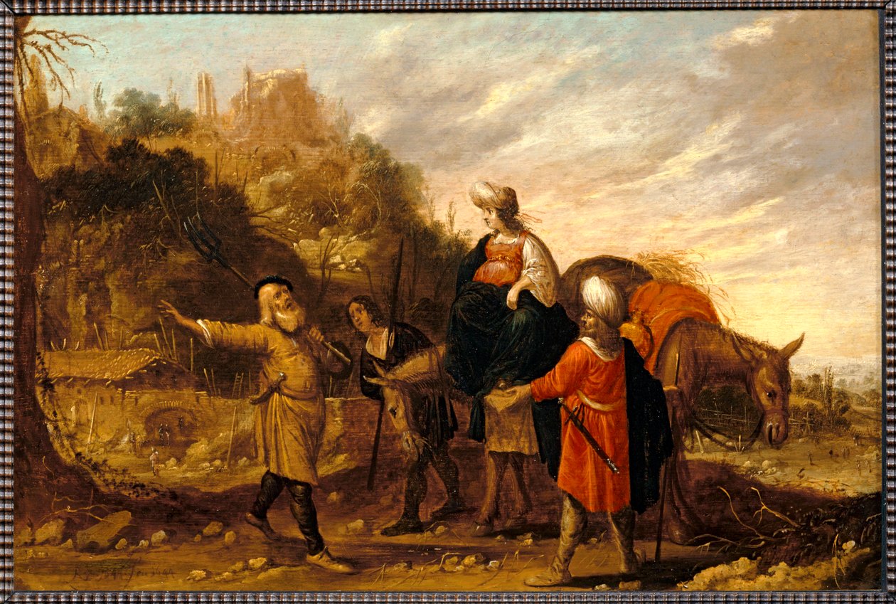 Gehazi returning from the house of the Shunammite and going to meet Elisha, 1644 by Rombout van Troyen