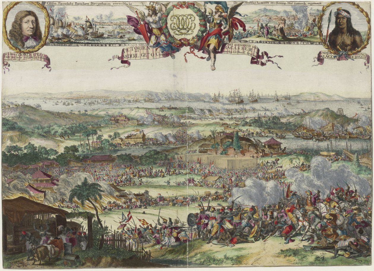 The Capture of Macassar by Speelman from 1666 to 1669 by Romeyn de Hooghe