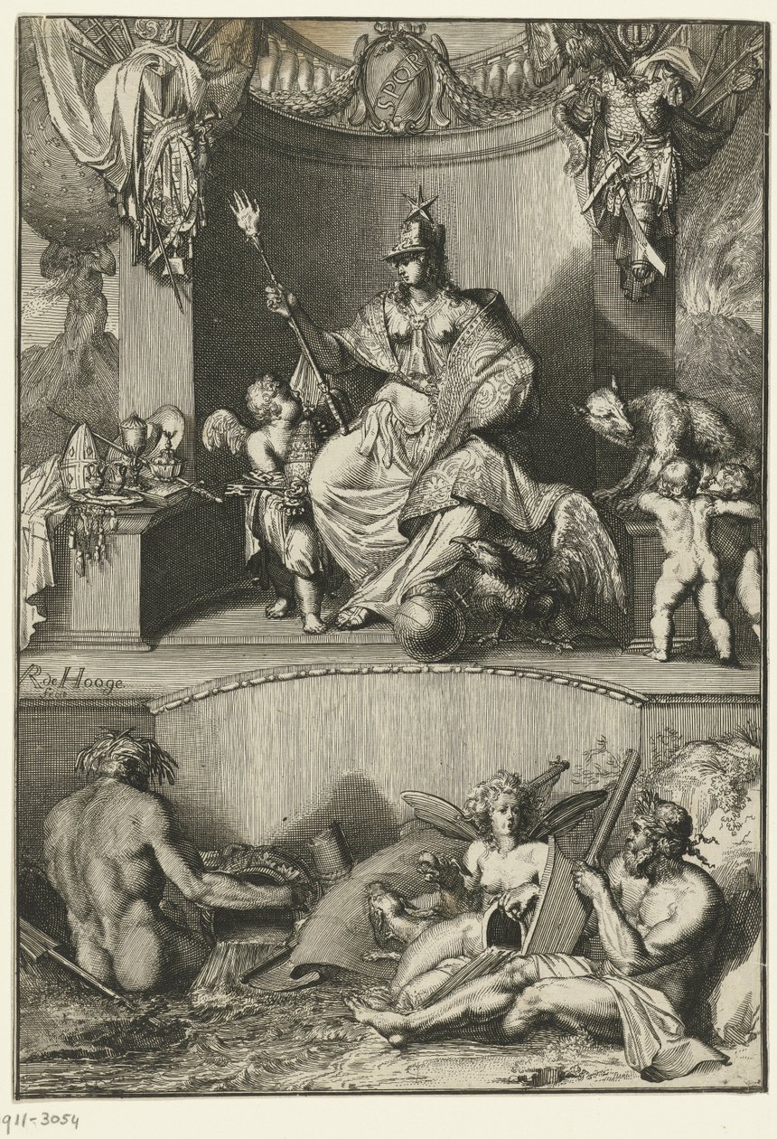 Allegorical Representation of the City of Rome by Romeyn de Hooghe