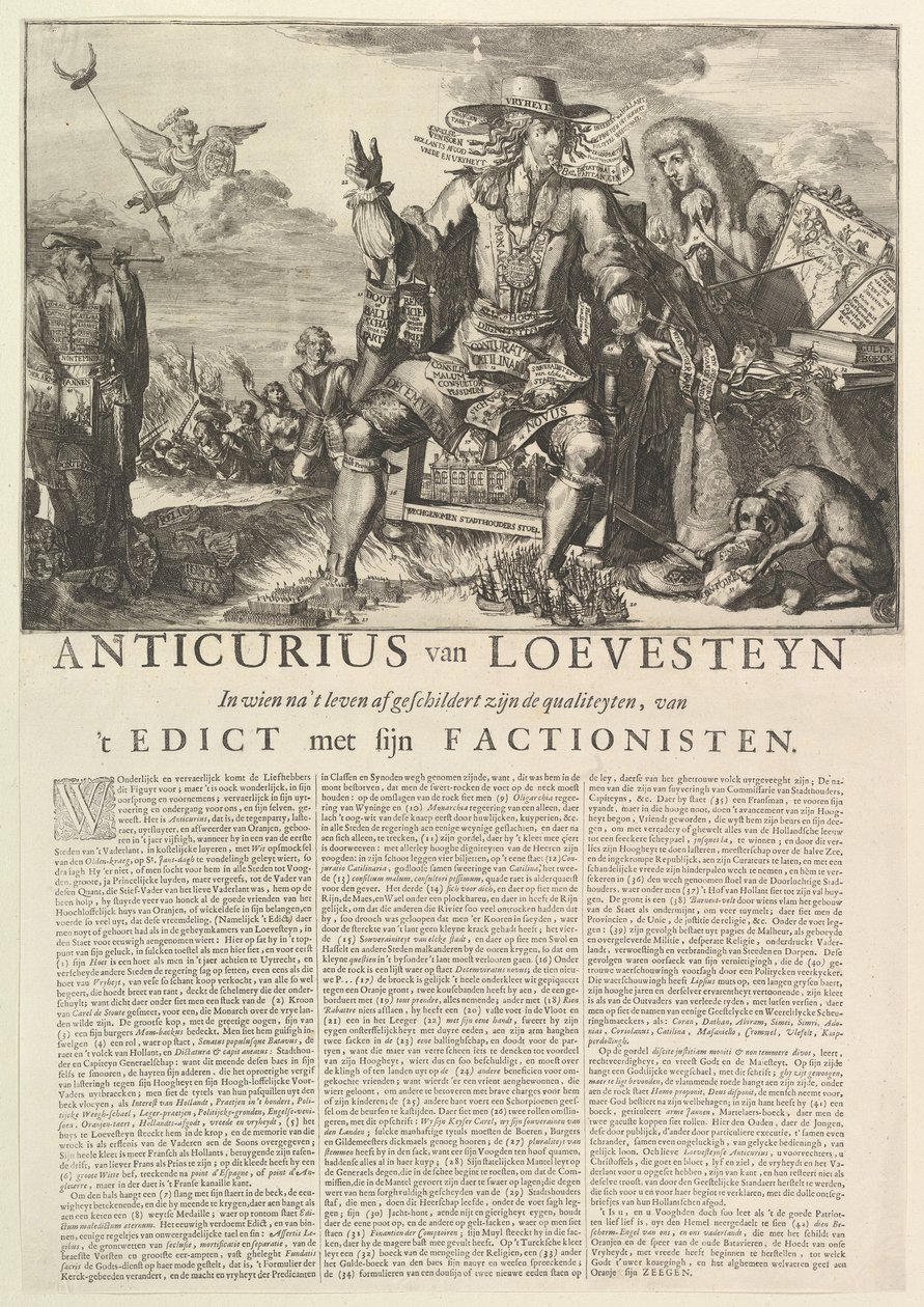 Anticurius van Loevesteyn by Romeyn de Hooghe