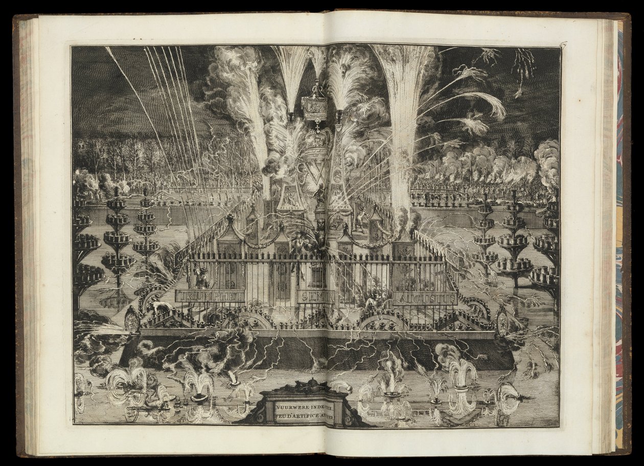 Grand Fireworks Display by Romeyn de Hooghe