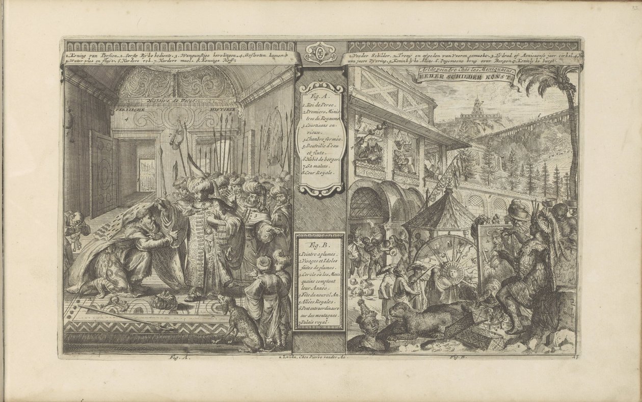 History of a state official in Persia; Time among the Mexicans by Romeyn de Hooghe