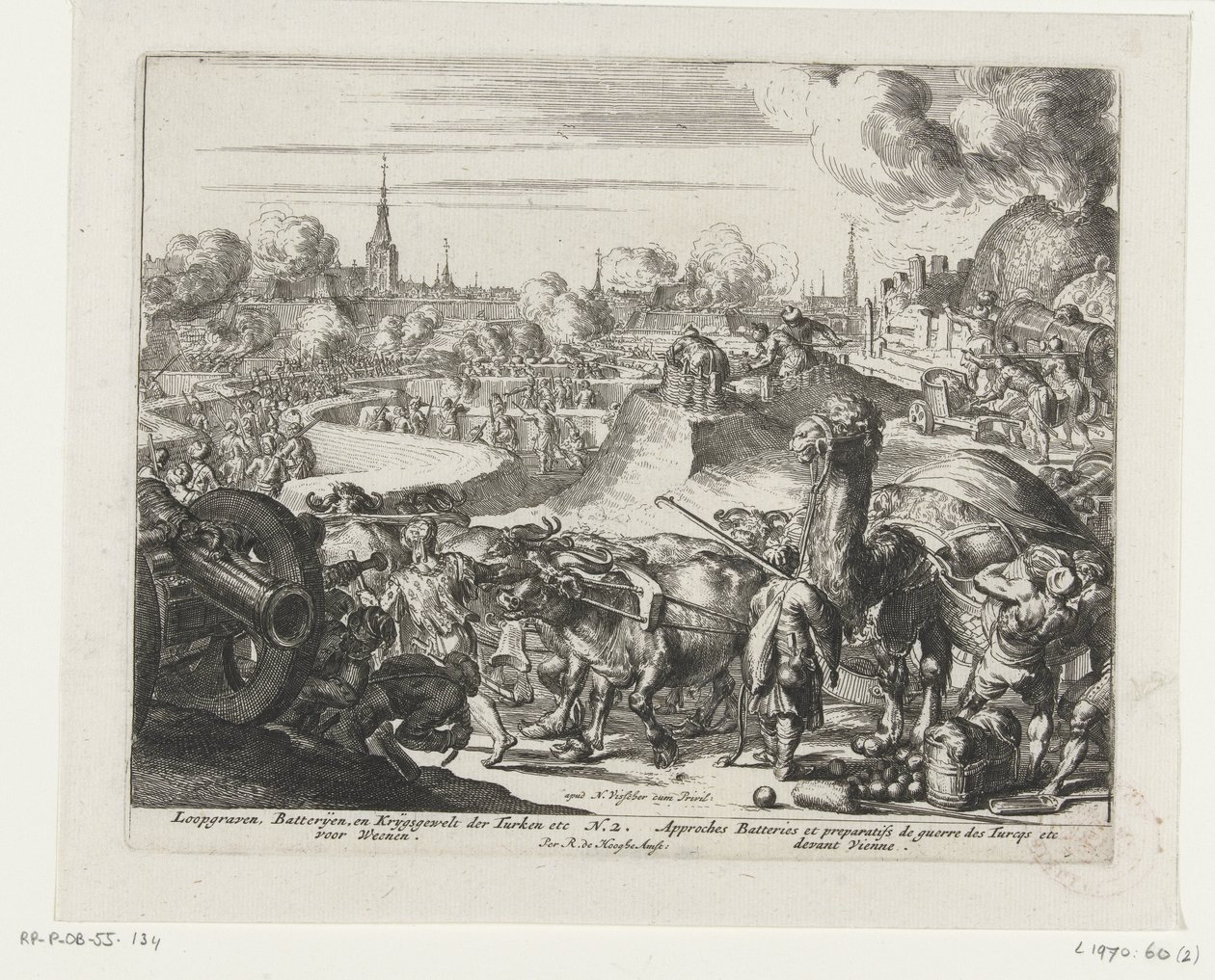 Turkish Trenches Before Vienna by Romeyn de Hooghe