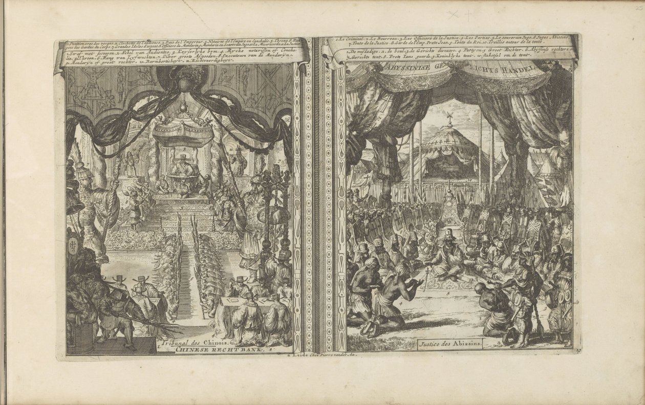 Court in China and Abyssinia by Romeyn de Hooghe