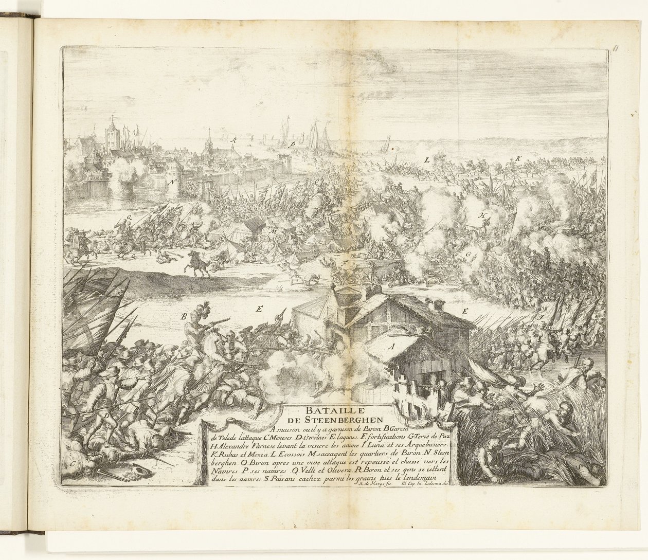 Battle of Steenbergen, 1583 by Romeyn de Hooghe