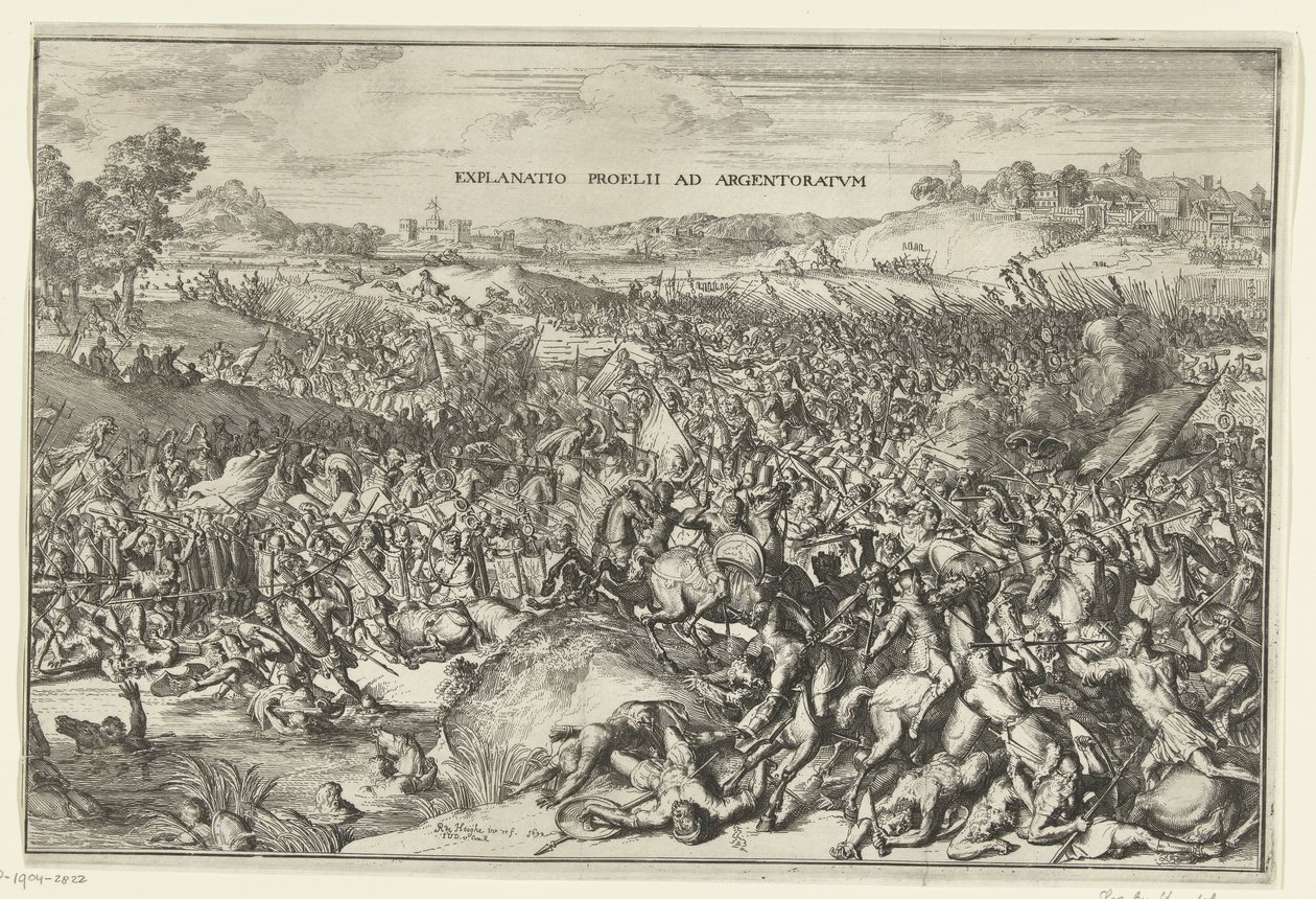 Battle of Strasbourg, 357 by Romeyn de Hooghe