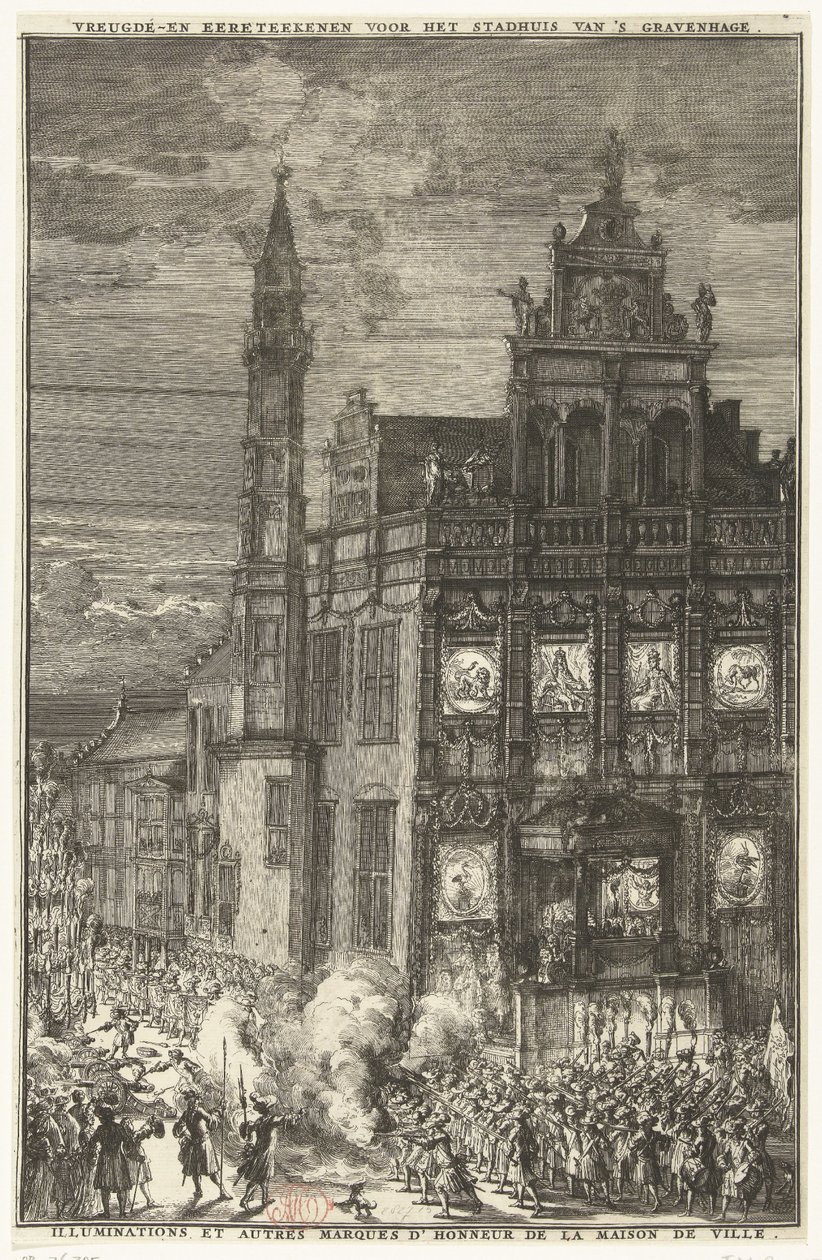 Signs of Joy for the Town Hall, 1691 by Romeyn de Hooghe