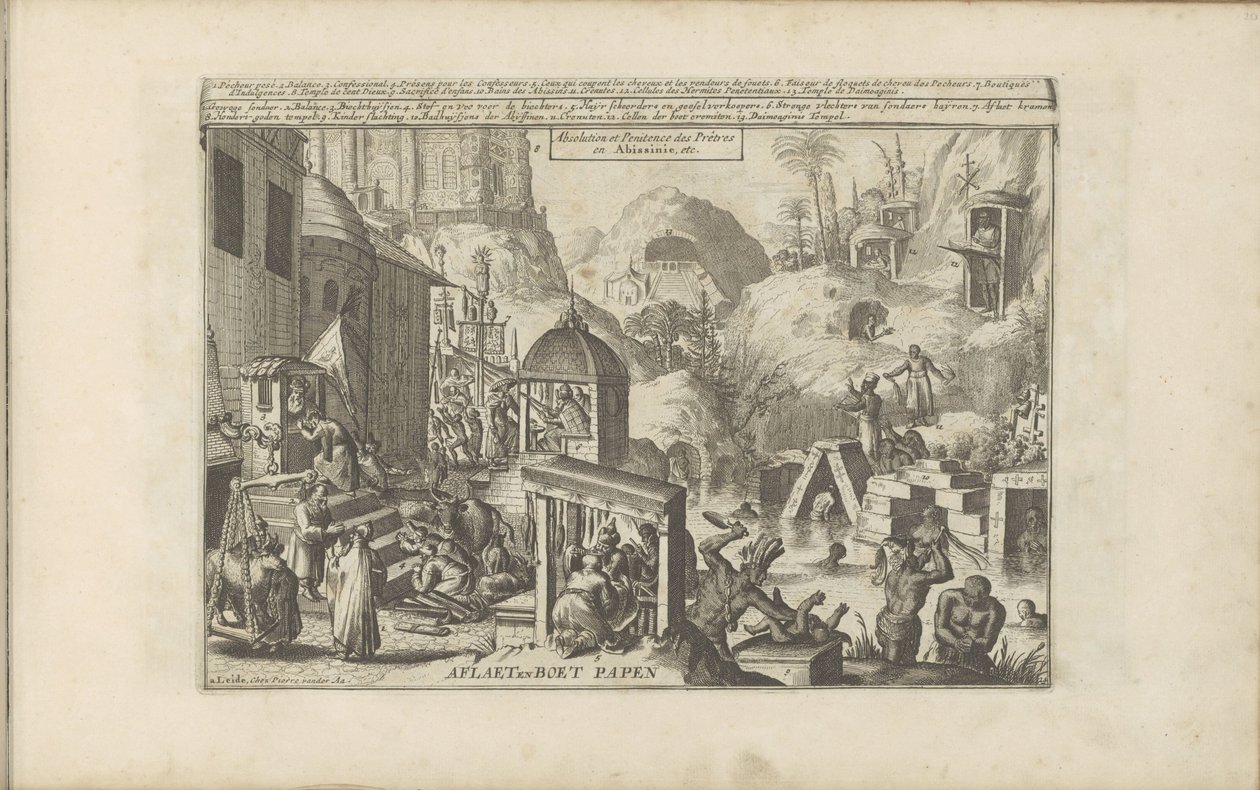 Sin and Penance by Romeyn de Hooghe