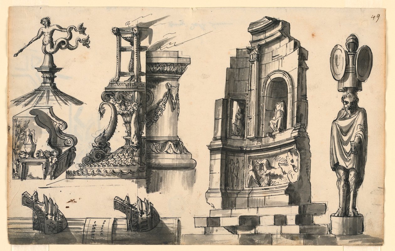 Architectural Details in Classical and Pseudo-Classical Style by Romolo Achille Liverani