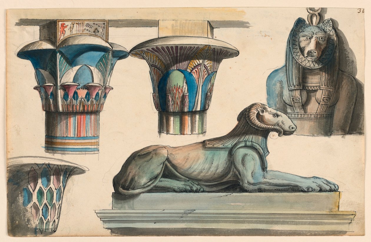 Egyptian Antiquities by Romolo Achille Liverani
