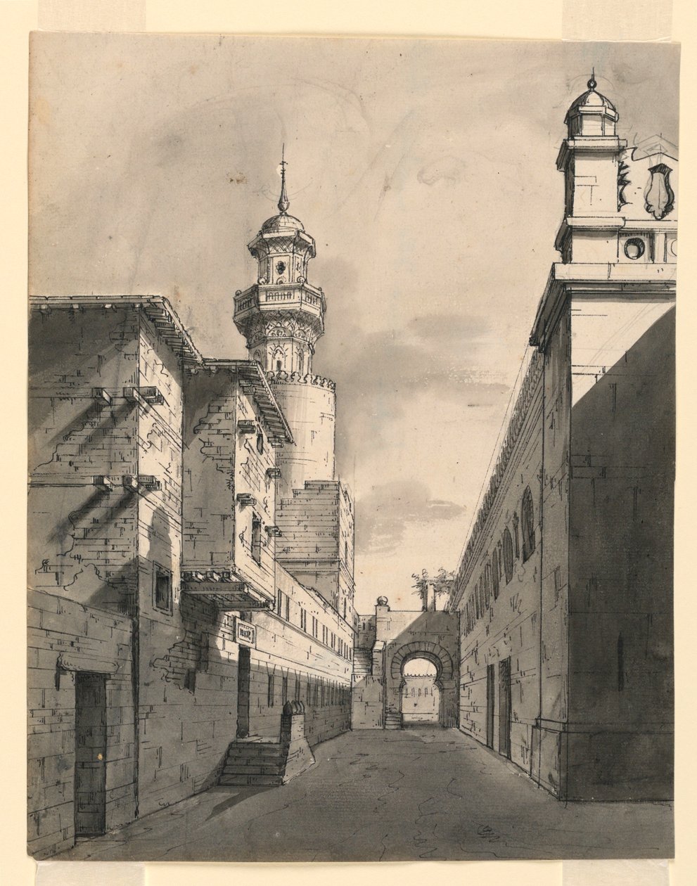 Stage Design, Oriental Street by Romolo Achille Liverani