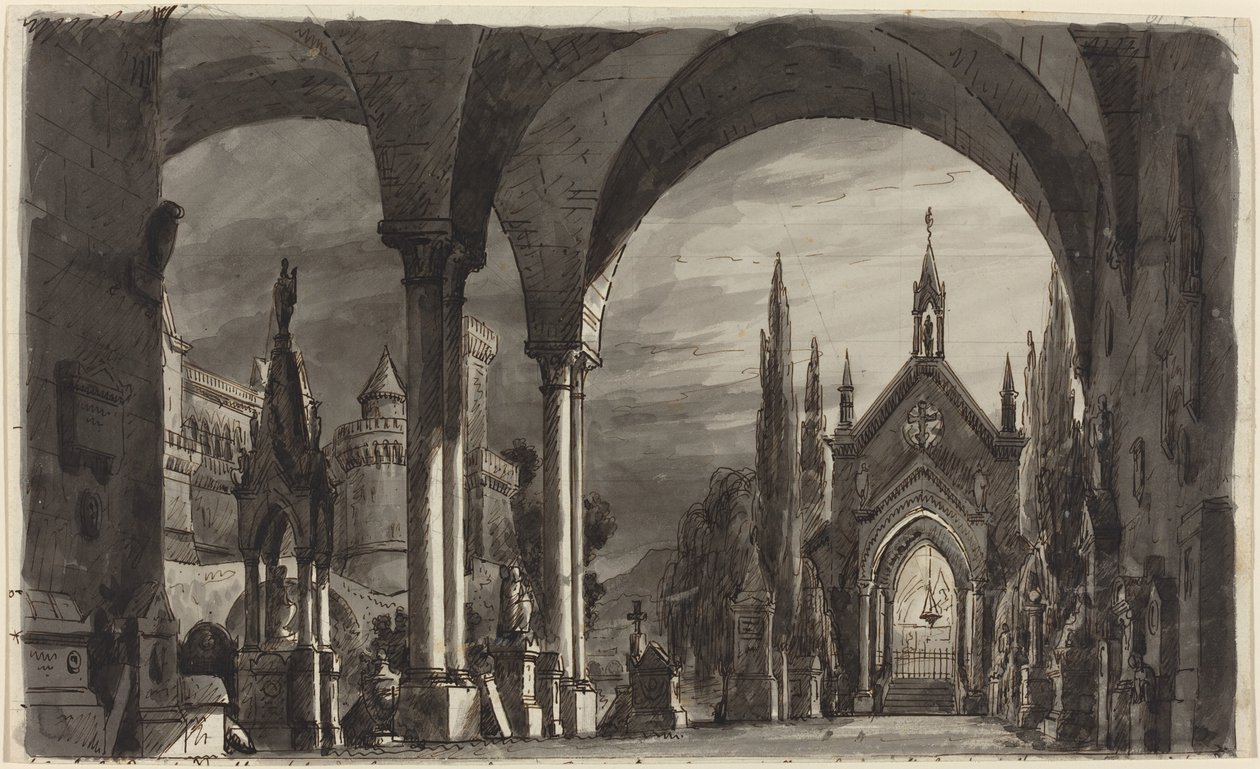 Graveyard of the Ravenswoods, from "Lucia di Lammermoor" by Romolo Liverani