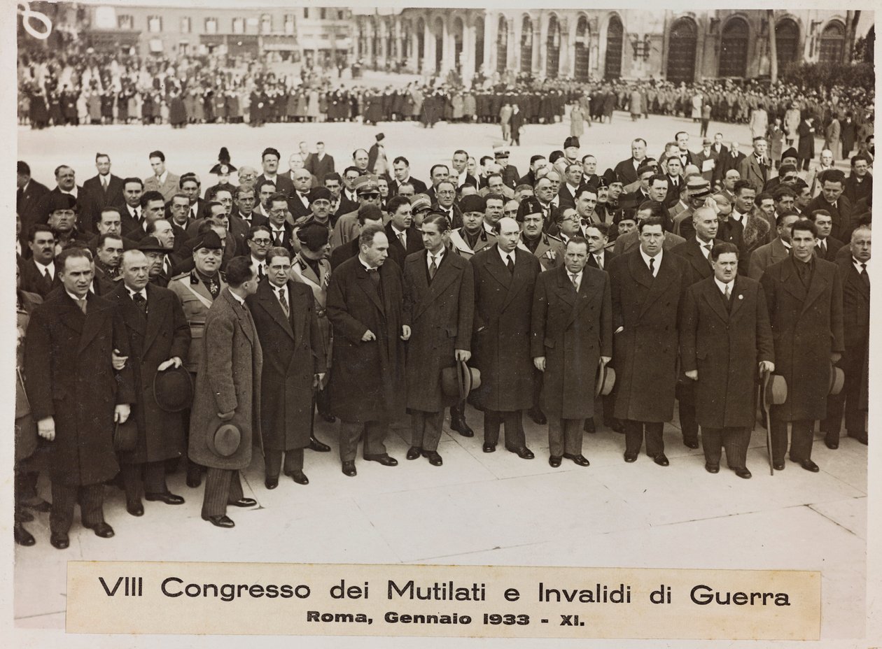 VIII Congress of Maimed and Invalids of War - Rome, January 1933 by Romolo del Papa