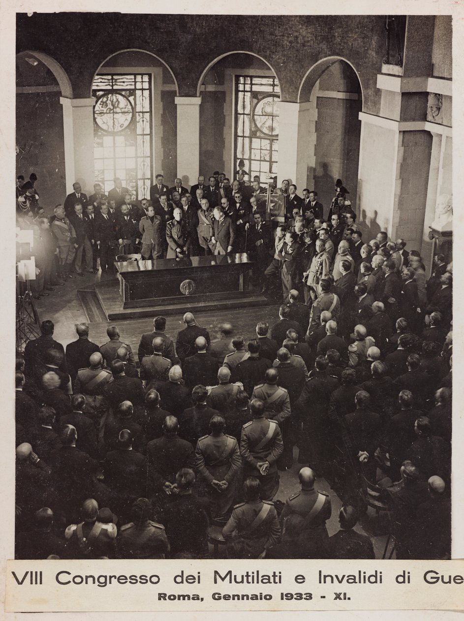 VIII Congress of Maimed and Invalids of War - Rome, January 1933 by Romolo del Papa