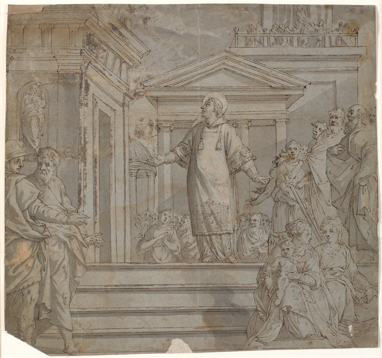 Saint Lawrence Giving the Church