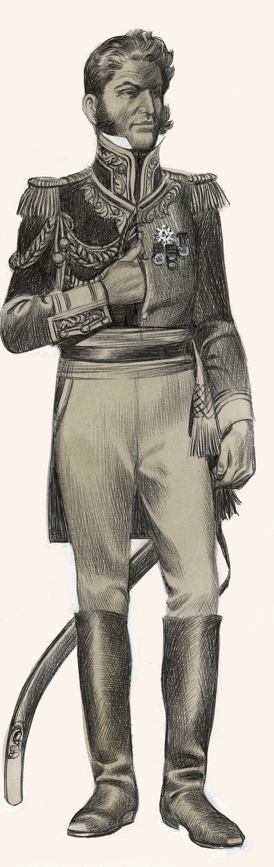 Antonio Lopez de Santa Anna by Ron Embleton