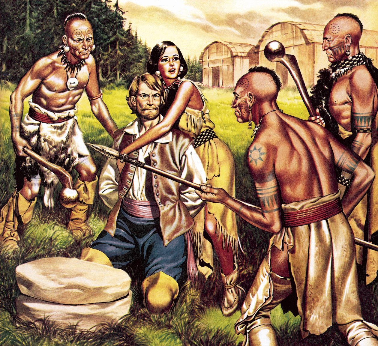 Captain John Smith and Pocahontas by Ron Embleton
