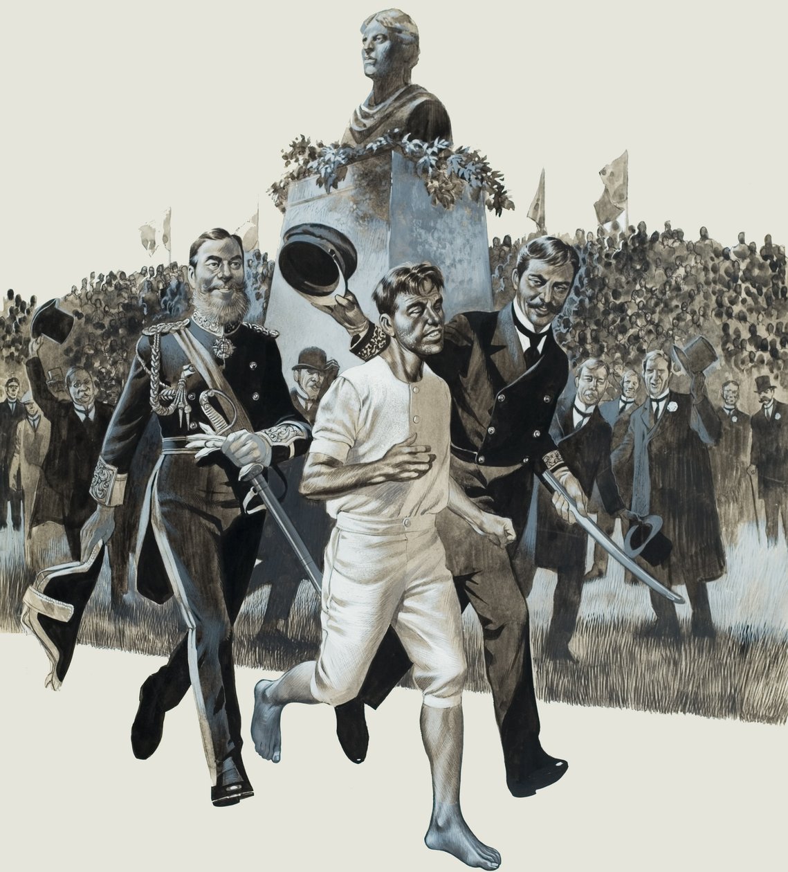 Spiridon Louis by Ron Embleton