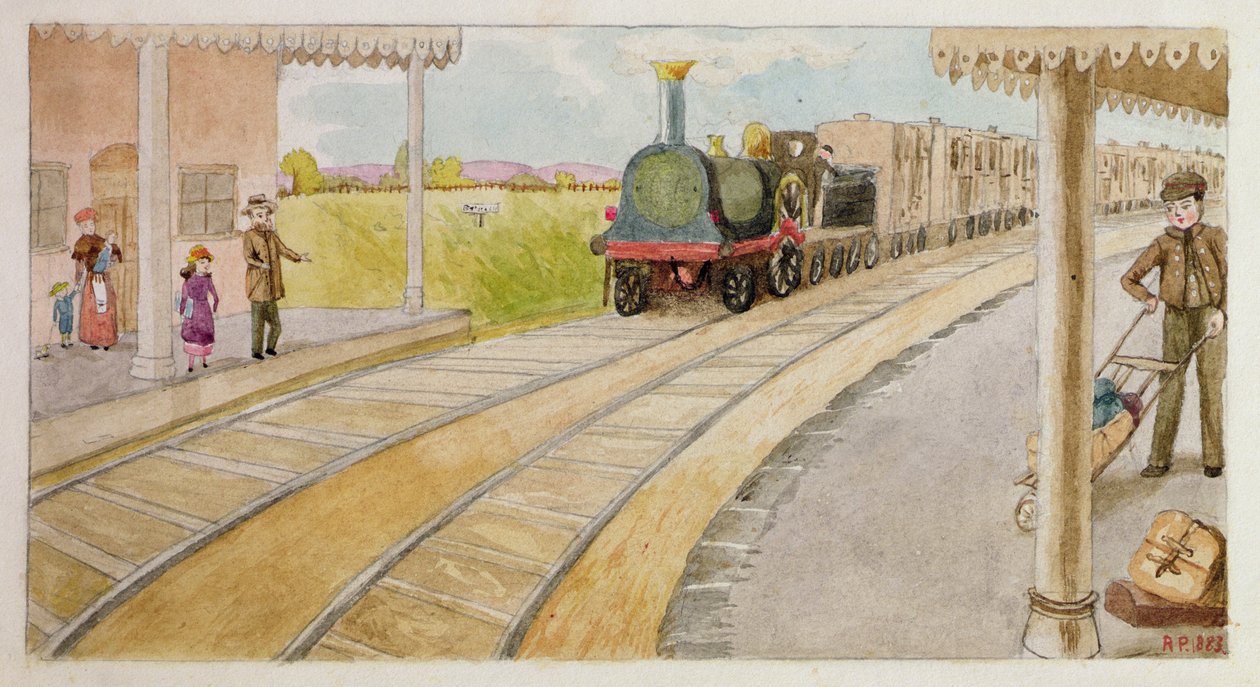 Catching the Train, Addiscombe by Rosa Clementina Petherick