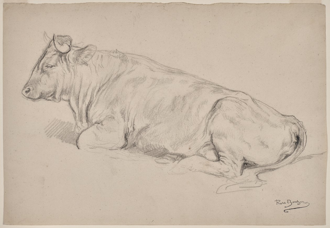 Bull Resting by Rosa Bonheur