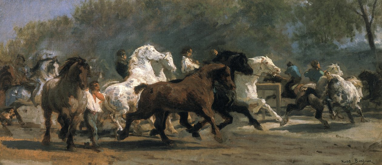 Study for the Horsemarket, 1852-54 by Rosa Bonheur