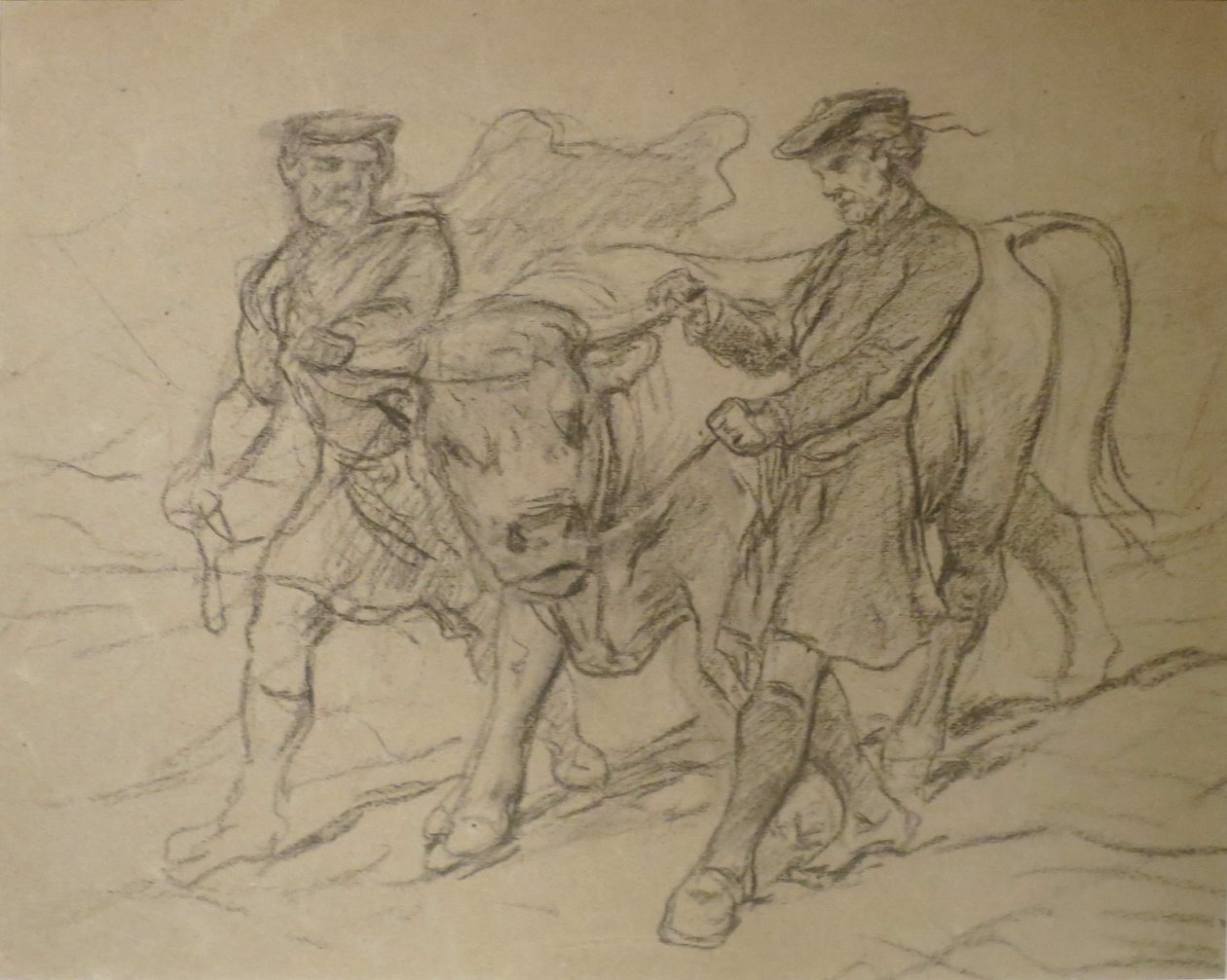 Two Men with Bull by Rosa Bonheur