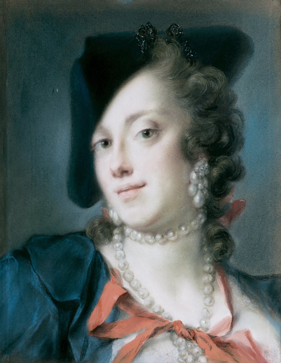 A Venetian Lady from the House of Barbarigo Caterina Sagredo Barbarigo, c. 1735-1739 by Rosalba Giovanna Carriera