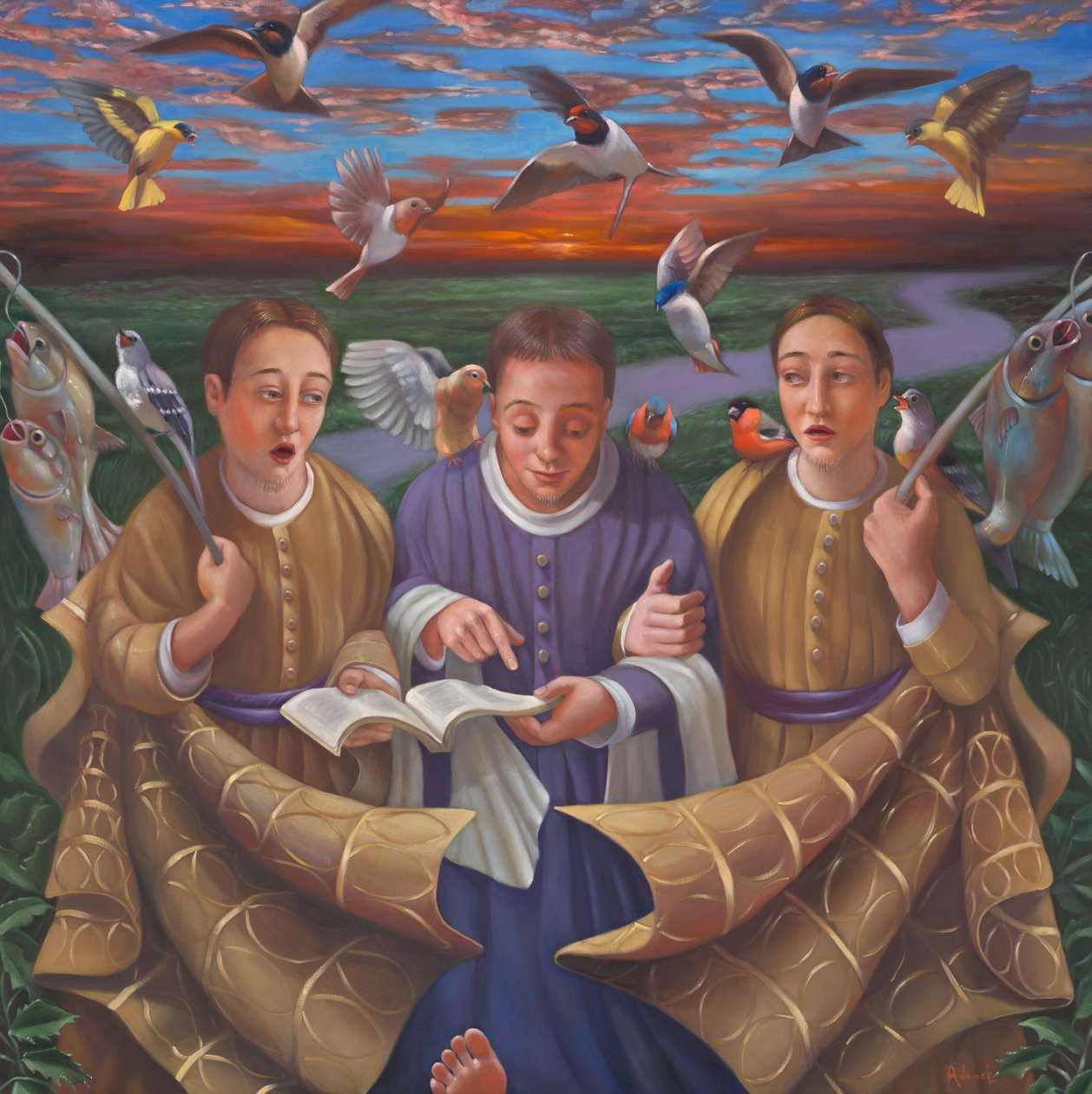 The Road to Emmaus by Rosemarie Adcock