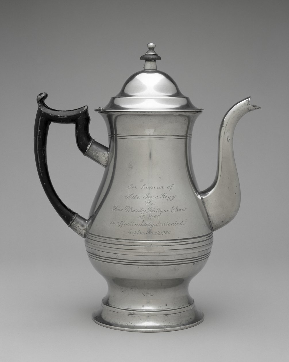 Coffeepot or Teapot by Roswell (attr.to) Gleason