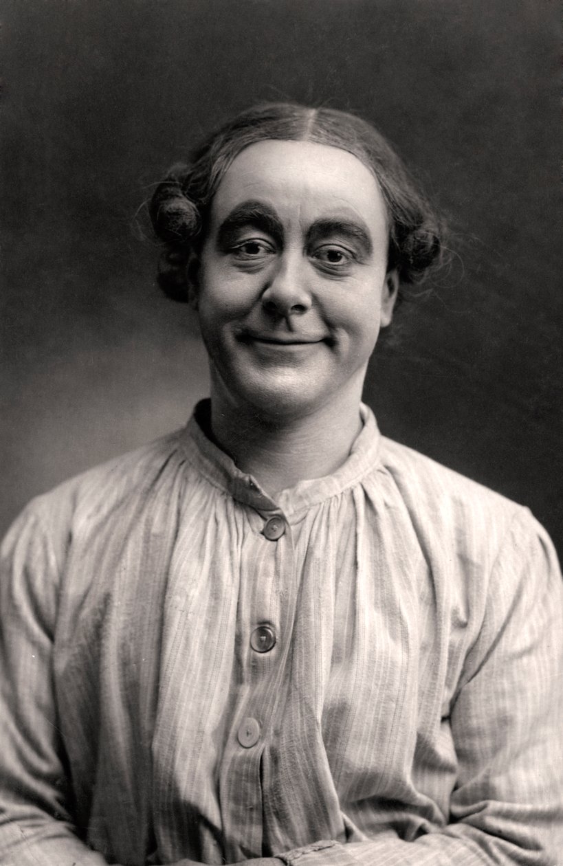 George Robey 1869-1954, Music Hall Entertainer, 1907 by Rotary Photo