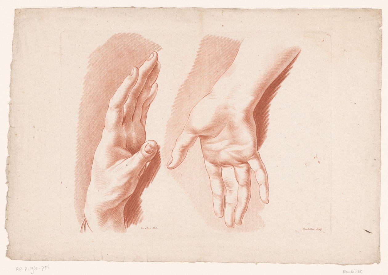 Two Hands by Louis François Roubillac