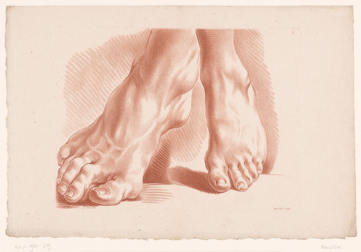 Two Feet by Louis François Roubillac