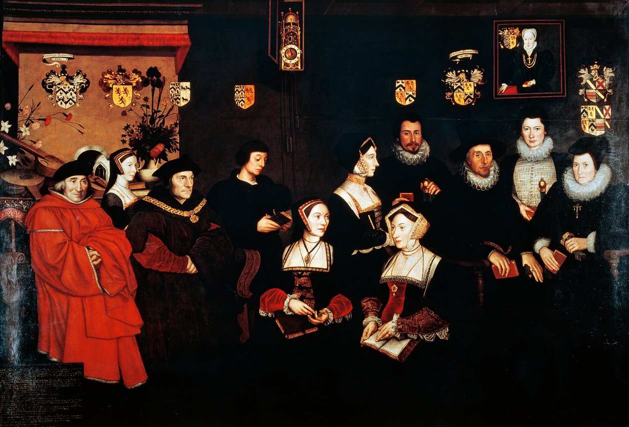 Sir Thomas More, his father, his household and his descendants, circa 1593 by Rowland Lockey