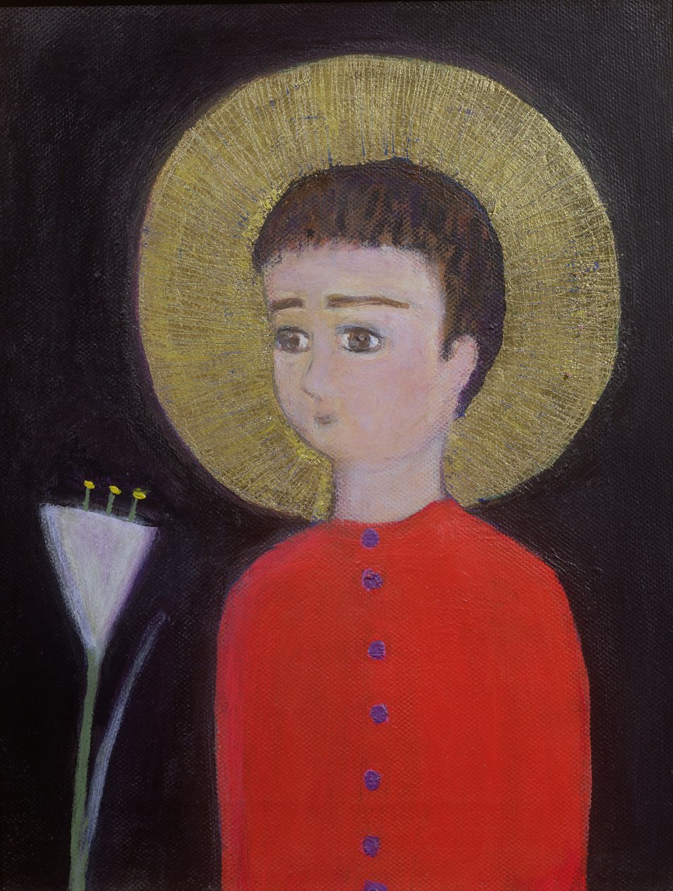 Boy with Lily, 2002 by Roya Salari