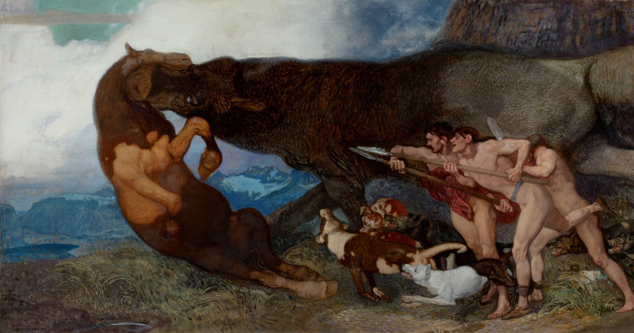 Fighting with a Monster by Rudolf Jettmar