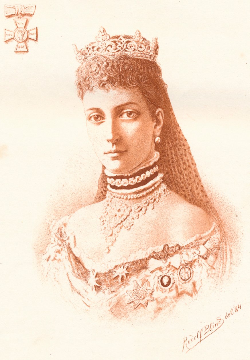 Her Royal Highness The Princess of Wales, 1884 by Rudolf Blind