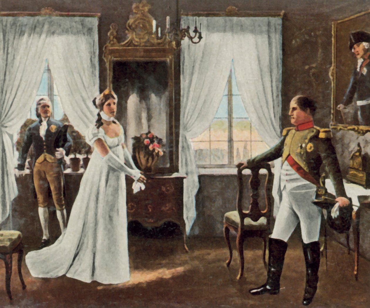 Meeting of Queen Louise with Napoleon I in Tilsit, 6 July 1807 by Rudolf Eichstaedt