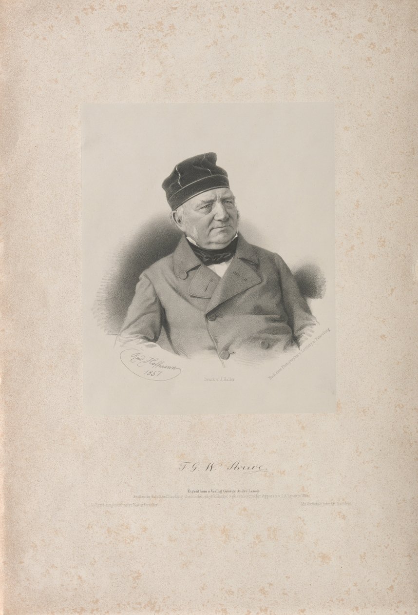 Friedrich Georg Wilhelm Vasily Yakovlevich von Struve 1793-1864 by Rudolf Hoffmann