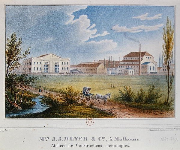 Factory of Messrs Meyer & Cie at Mulhouse, France by Rudolf Huber