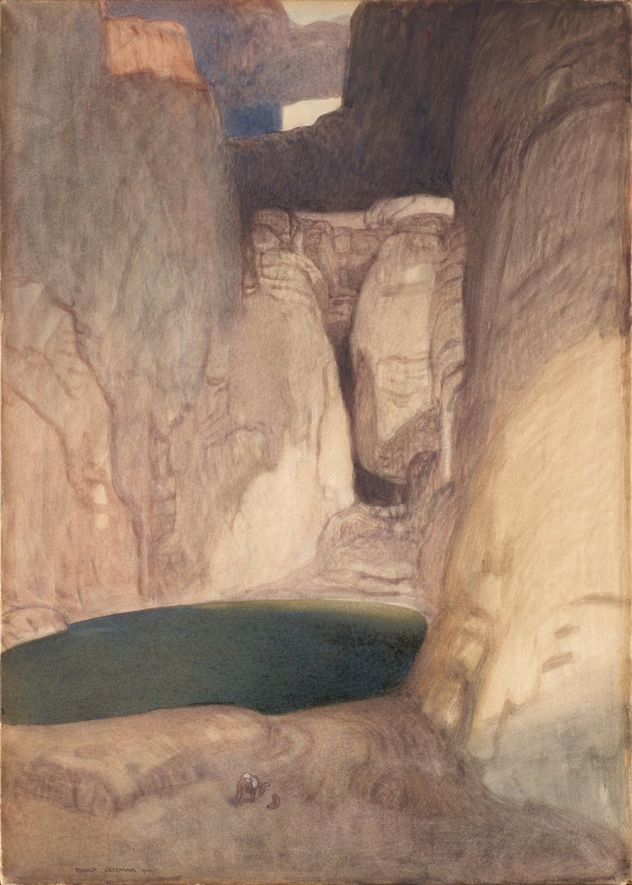 Mountain Lake by Rudolf Jettmar