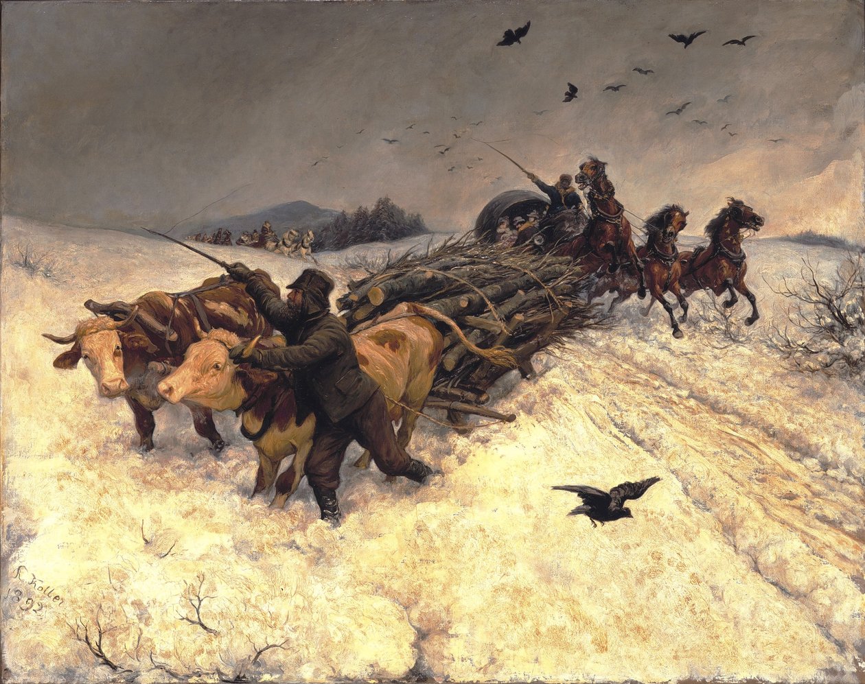 Sleigh Ride by Rudolf Koller
