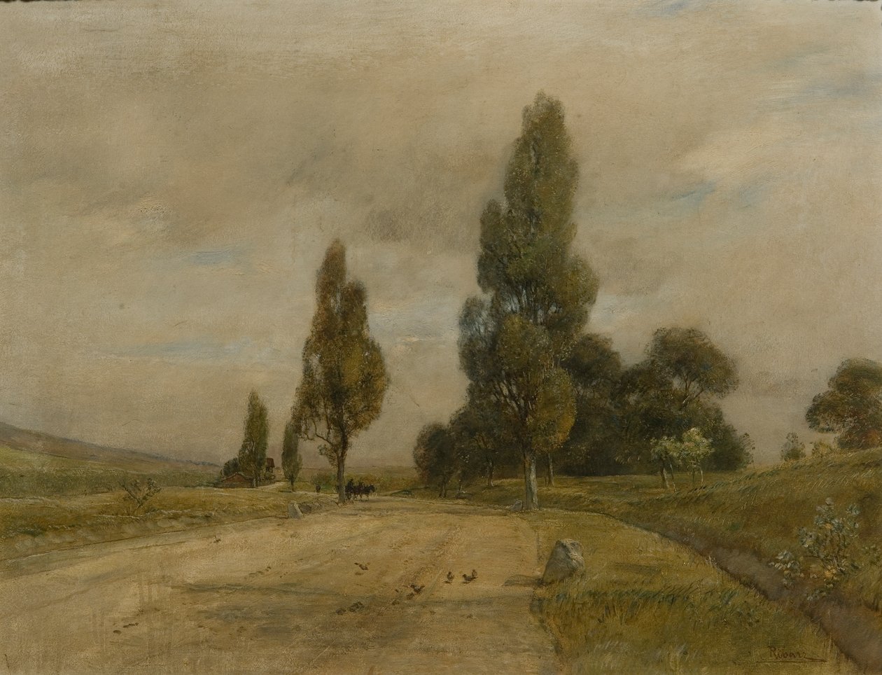 Street near Deutsch-Altenburg at the Foot of the Turkish Hill by Rudolf Ribarz