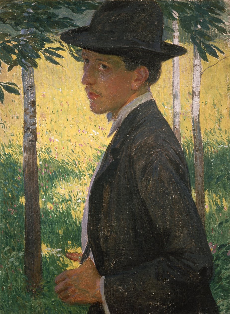 Self-Portrait, around 1905 by Rudolf Vejrych