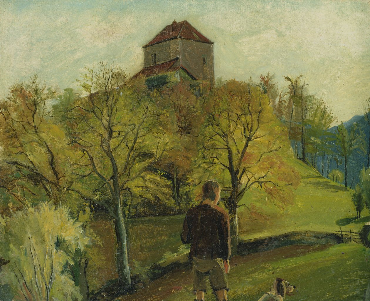 The Zenoburg in the Tyrol, c. 1831 by Rudolph Friedrich Wasmann