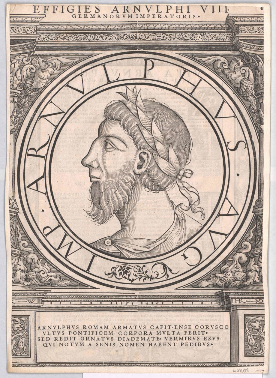 Roman East Francia Emperor Arnulf by Rudolph Wyssenbach