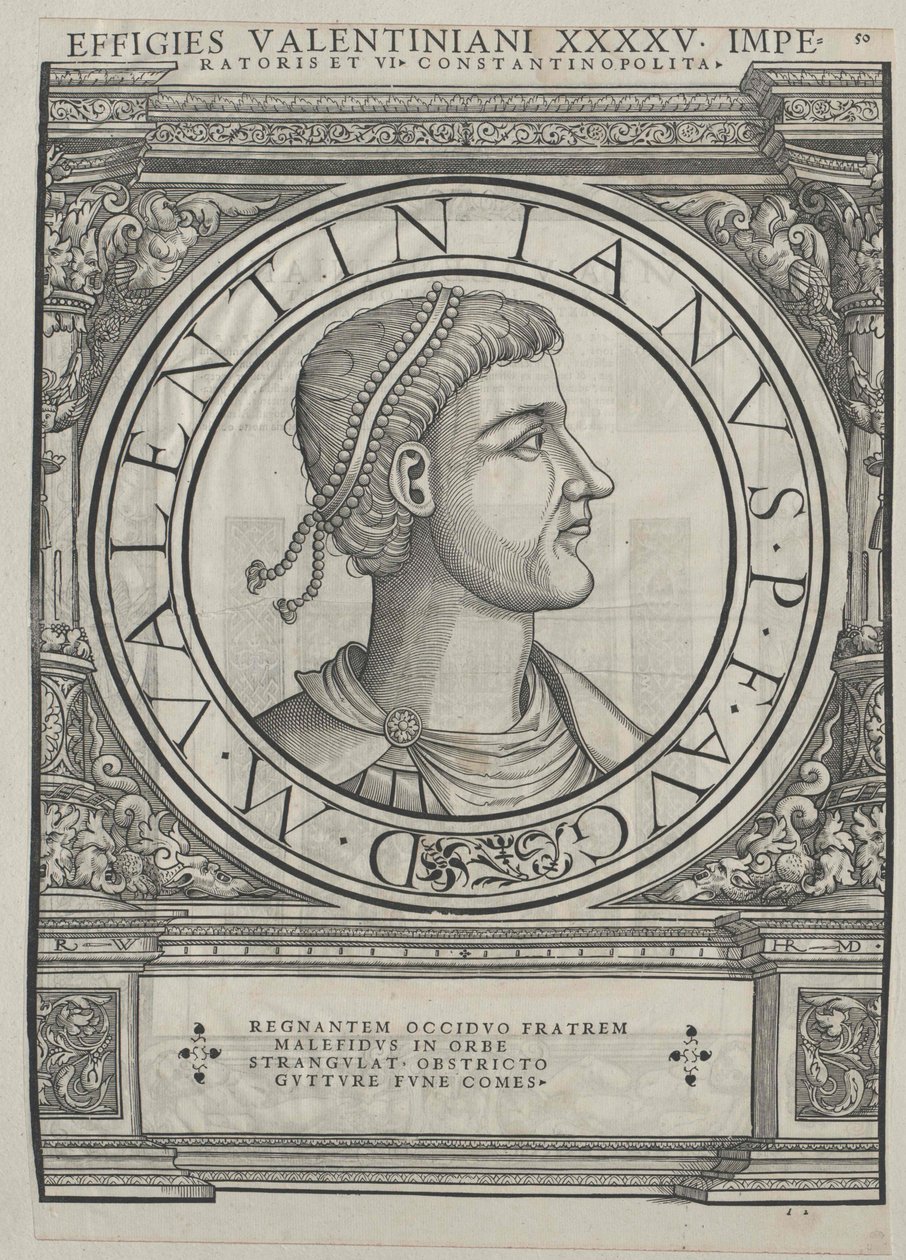 Emperor Valentinian II by Rudolph Wyssenbach: Fine art print