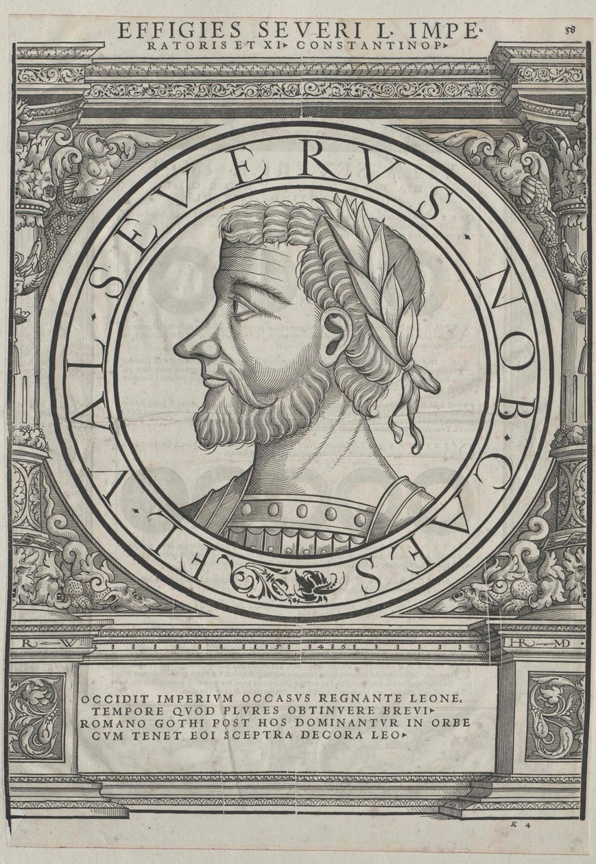 West Roman emperor Libius Severus by Rudolph Wyssenbach