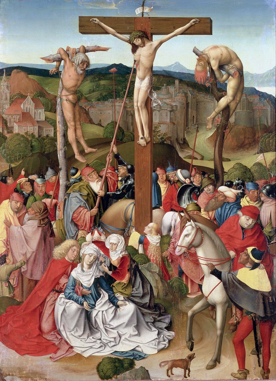 Crucifixion, 1496 by Rueland, the Younger Frueauf