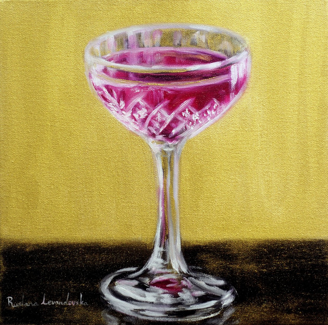 A Lady’s Toast by Ruslana Levandovska