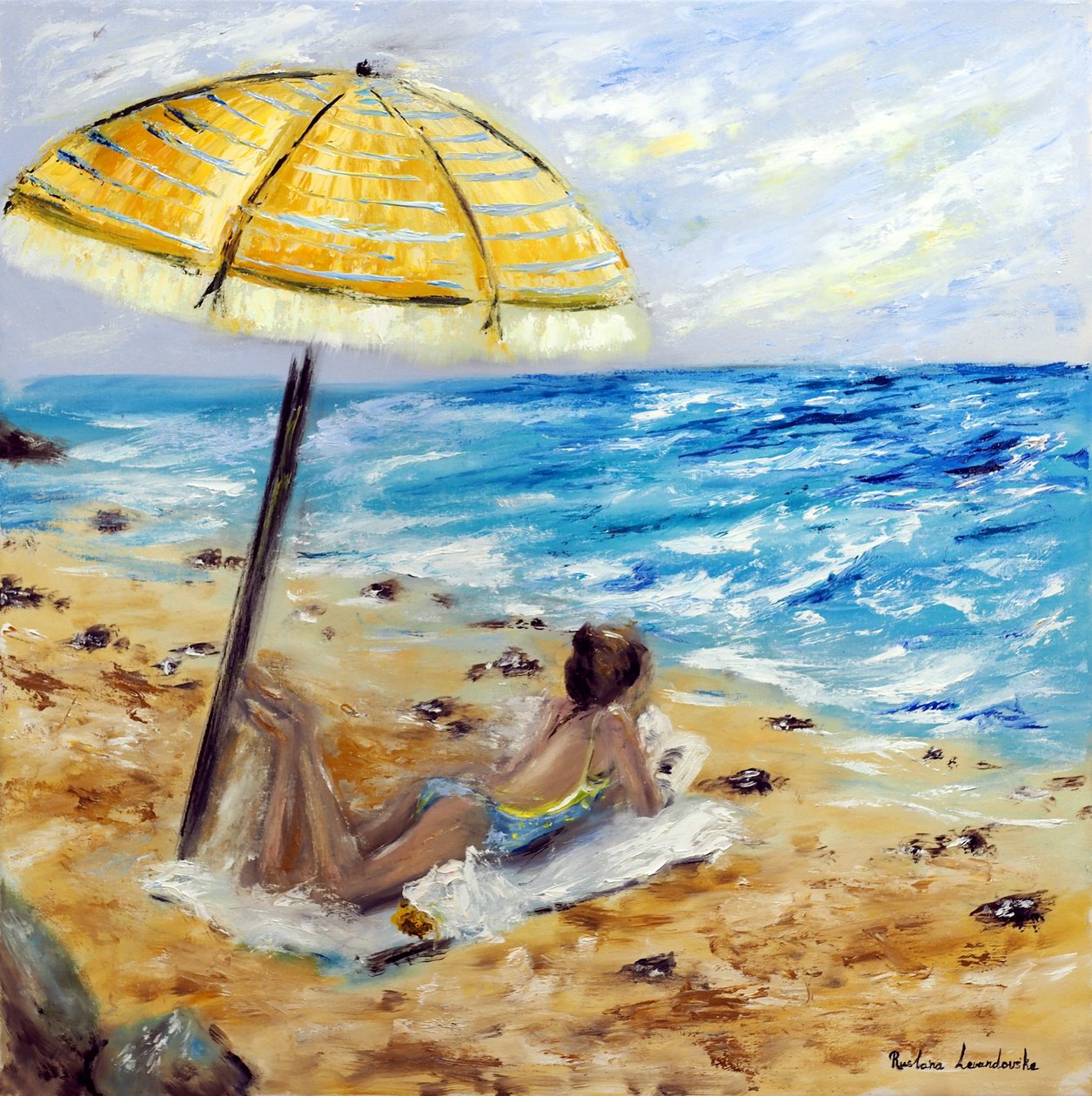 Beach Day, 2022 by Ruslana Levandovska